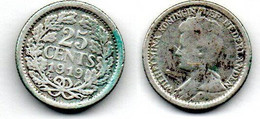 Pays-Bas - Netherlands - Niederlande 25 Cents 1919 B+ - 25 Cent
