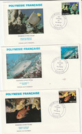 Polynésie 1980 FDC Yvert Série 147 à 149 - Poissons - Covers & Documents