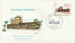 Polynésie 1980 FDC Yvert 152 - Hôtel Des Postes - Covers & Documents