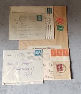 FRANCE INTERESANT LETTERS ENVELOPPES CIRCULED LOOK SCANN - Lettres & Documents