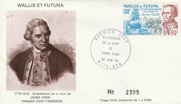 WALLIS Et FUTUNA 1979 FDC Yvert PA 97 - James Cook - Bateau - Lettres & Documents