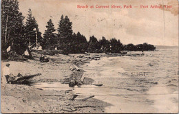 (2 L 19) Very Old - B/w - Canada Posted To Australia - Ontario - Port Arthur - Beach At Current River Park - Port Arthur