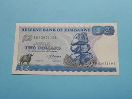 TWO Dollars ( AB430711OL ) Zimbabwe / 1983 ( For Grade, Please See Photo ) UNC ! - Zimbabwe