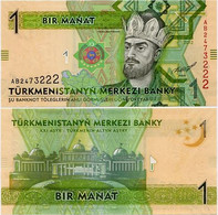 TURKMENISTAN       1 Manat       P-29a       2012       UNC - Turkménistan