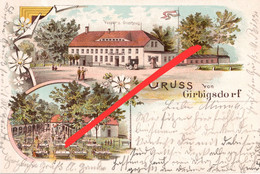 Litho AK Girbigsdorf Vesper S Gasthaus A Schöpstal Ebersbach Kunnersdorf Königshain Schlauroth Holtendorf Torga Görlitz - Schöpstal