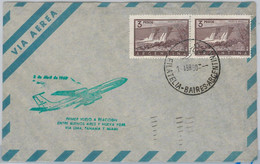 50122-AIRMAIL 1st FLIGHT COVER - ARGENTINA- BRANIFF:Buenos Aires/New York 1960 - Buenos Aires (1858-1864)