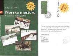 Norge Norway 1997 Christmas Card From Posten: Norwegian Masters Cancelled 26.11.97 - Covers & Documents