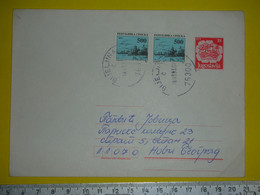 R,Yugoslavia Stationery Cover,Bosnia,Republika Srpska Provisorium,letter,Bijeljina Postal Seal,civil War RS Stamps Pair - Lettres & Documents