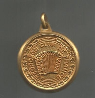 Médaille,, ACCORDEON CLUB DE FRANCE, Musique & Musiciens,2 Scans , Frais Fr 1.65 E - Professionnels / De Société