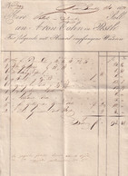 A19445 - INVOICE FROM AUSTRIAN EMPIRE  1832 OLD HANDWRITTEN DOCUMENT HERR VIKOL SOLL AN ARON COHN IN PESTH FUR FOLGENDE - Autriche