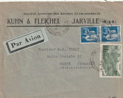 LETTRE 1938 JARVILLE Pour HANOI - 1932-39 Peace