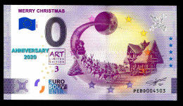 0 Euro Souvenir Merry Christmas Netherlands Art3 PEBD 2020-1 Anniversary - Sonstige & Ohne Zuordnung