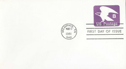 Verenigde Staten  Postwaardestukken Omslag1e Dag Stempel Mar-15-1981 (9192) - 1981-00