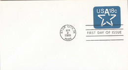 Verenigde Staten  Postwaardestukken Omslag1e Dag Stempel Apr-2-1981 (9193) - 1981-00