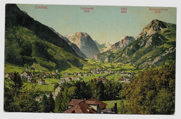 Linthal Mit Selbsanft Tödi Kammerstock Ca 1910y.  E130 - Linthal