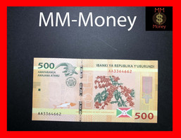 BURUNDI 500 Francs  15.1.2015  P. 50  UNC - Burundi