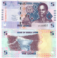 Sierra Leone 5 New Leones 2022 UNC - Sierra Leone