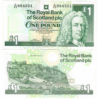 Scotland 1 Pound 2001 UNC Royal Bank Of Scotland - 1 Pound