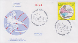 Enveloppe  FDC  1er   Jour   SAINT  PIERRE  ET  MIQUELON   La   Pétanque   1994 - Bocce