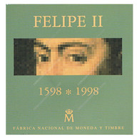 C1714/ España 1998. Cartera. 2000 Pts. Plata. Felipe II (BU) - UCOIN MK987 - 2 000 Pesetas