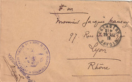 LETTRE FRANCE FM CHAMBERY 1918 DEPOT DE LE 56ème BRIGADE D'INFANTERIE - Otros & Sin Clasificación