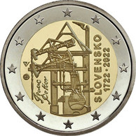 2 Euro ESLOVAQUIA 2022 STEAM ENGINE - SLOVAKIA - UNC - SIN CIRCULAR - NEW 2€ - Slovakia