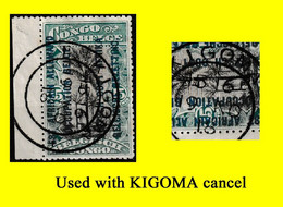 1916 (°) RUANDA-URUNDI USED RU 030 MILITARY CENTRAL CANCEL (double Circle) DATED 23 NOVEMBER 1918 - Used Stamps