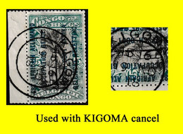 1916 (°) RUANDA-URUNDI USED RU 030 MILITARY CENTRAL CANCEL (double Circle) DATED 23 NOVEMBER 1918 - Usados