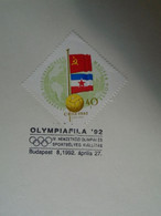D191004    Hungary   1992  Commemorative Handstamp On A Sheet Of Paper  - Olympiafila '92  Sport Stamp Exhibition - Otros & Sin Clasificación