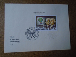 D191019  Hungary   1991  Commemorative Handstamp  -   Montgolfier -100 Years Of Flying - Sonstige & Ohne Zuordnung