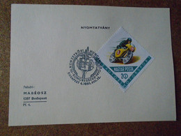 D191021  Hungary   1991  Commemorative Handstamp  -   International Congress Of Hungarian Studies -stamp Moto Cross - Autres & Non Classés