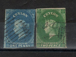 Ceylan - 1857  -colonie Britannique N° 1/2 - Ceylan (...-1947)