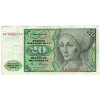 Billet, République Fédérale Allemande, 20 Deutsche Mark, 1980, 1980-01-02 - 20 Deutsche Mark