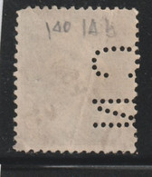 5FRANCE 110 // YVERT 140 A)  (PERFORÉ= CN) // 1907-20 - Used Stamps