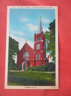 St Mary's Church.   Greenville South Carolina      Ref 5792 - Greenville