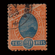 BRAZIL.1899.PAIN SUCRE.20r.ORANGE-BLUE.SCOTT 147.USED.P 11X11 ½ - Used Stamps