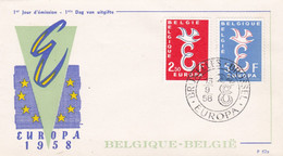 Enveloppe FDC 1064 1065 Europa - 1951-1960