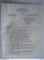 1966 Ciné Carrefour Facture Pour Liège-Palace Taxe Fiscale Zegels De 106400 Fr. - Documents