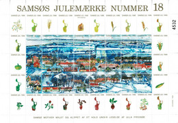 Denmark 1996;  Local Christmas Seals Samsø.  Motives From Samsø.  MNH(**), Not Folded. - Full Sheets & Multiples