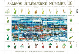 Denmark 1996;  Local Christmas Seals Samsø.  Motives From Samsø.  MNH(**), Not Folded. - Feuilles Complètes Et Multiples