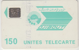 DJIBOUTI - Blue Logo 150, CN: 24402, 150 U, Used - Djibouti