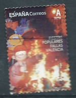 ESPAGNE SPANIEN SPAIN ESPAÑA 2022 POPULAR FESTIVALS: FALLAS OF VALENCIA USED ED 5548 MI 5598 YT 5303 SC 4585 SG 5548 - Gebraucht