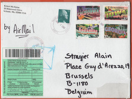 STATI UNITI - UNITED STATES - USA - US - 2003 - 23c + 4 X 37c Greetings From... - Medium Envelope - Viaggiata Da North S - Lettres & Documents