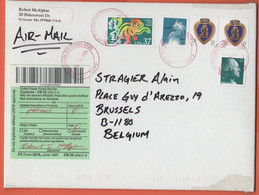 STATI UNITI - UNITED STATES - USA - US - 2004 - 37c Happy New Year + 37c + 2 X 37c Purple Heart + 23c - Medium Envelope - Lettres & Documents