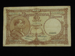 BELGIQUE - 20 Vingt Francs- Twintig Frank 1947 - Nationale Bank Van Belgie **** EN ACHAT IMMEDIAT ****. - Autres & Non Classés