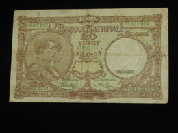 BELGIQUE - 20 Vingt Francs- Twintig Frank 1943 - Nationale Bank Van Belgie **** EN ACHAT IMMEDIAT ****. - Autres & Non Classés