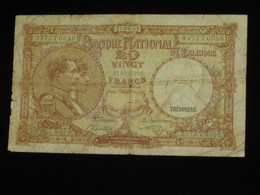 BELGIQUE - 20 Vingt Francs- Twintig Frank 1941 - Nationale Bank Van Belgie **** EN ACHAT IMMEDIAT ****. - Otros & Sin Clasificación