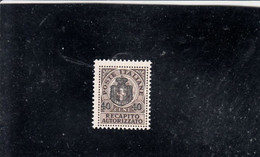 ITALIA 1945 - Sassone  5**  Recapito -.- - Revenue Stamps