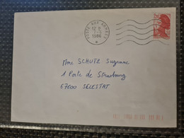 LETTRE Poste Aux Armées 1986 Pour Sélestat - Sonstige & Ohne Zuordnung