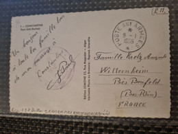 LETTRE Poste Aux Armées 1956 F.M. Constantine Pont De Sidi Rached Khenchela - Sonstige & Ohne Zuordnung